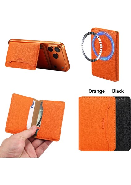 iPhone 12/13/14/15/16/17 Serisi Uyumlu Magsafe Cüzdan - Stand Özellikli Manyetik Deri Kartlık fırsatları