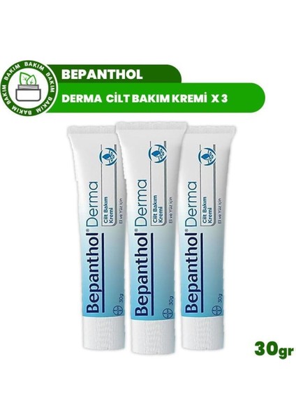 Derma Cilt Bakım Kremi 30 gr x 3