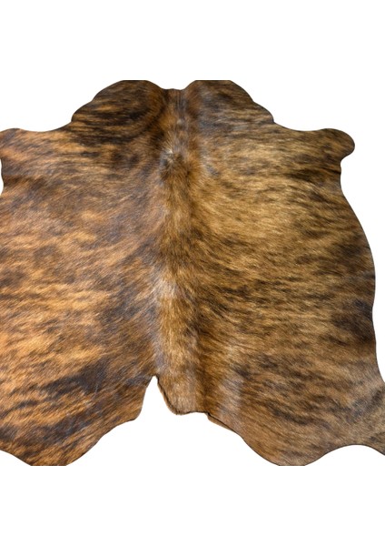 %100 Hakiki Dana Derisi Post Halı – Kahverengi-Siyah (106X114 Cm) modelleri