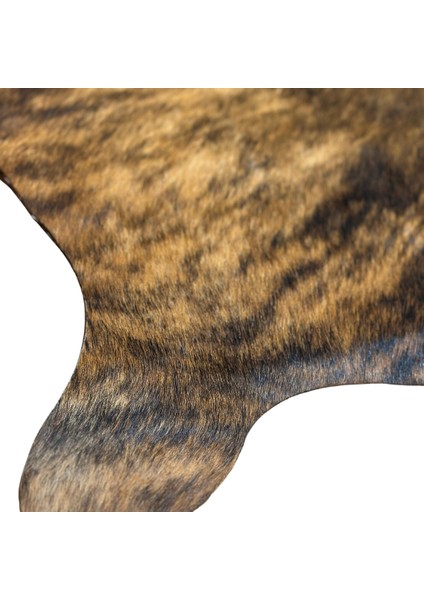 %100 Hakiki Dana Derisi Post Halı – Kahverengi-Siyah (106X114 Cm) indirimleri