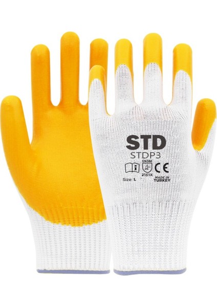 p5 Nitril Kaplama Örme Iş Eldiveni EN388 Xl 12 Adet fırsatları