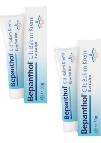 Bephanthol Nemlendirici Cilt Bakım Kremi 30 gr 2 Li Paket