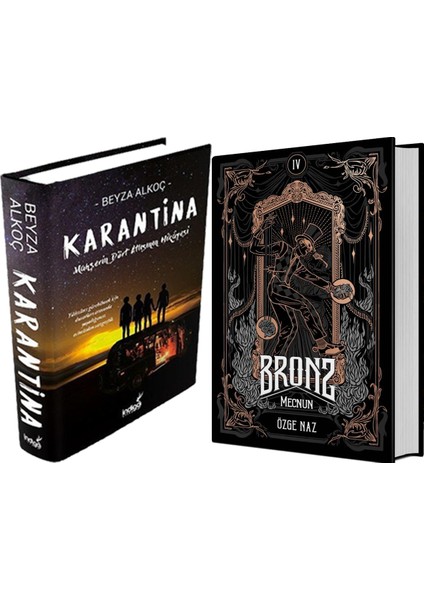 Bronz 4 Mecnun Ciltli ve Karantina 1 Ciltli Beyza Alkoç 2li Set