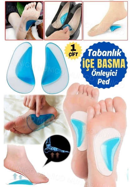 Düz Ayaklar Için Jel Ortez Tabanlık Ayak Kemeri Desteği Silikon Ortopedik Tabanlık Silikon Pedler fırsatları