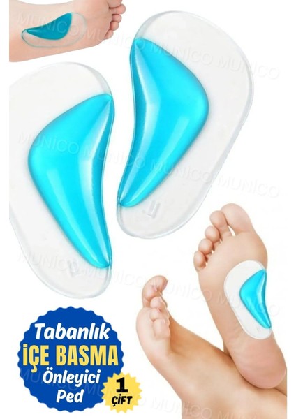 Düz Ayaklar Için Jel Ortez Tabanlık Ayak Kemeri Desteği Silikon Ortopedik Tabanlık Silikon Pedler