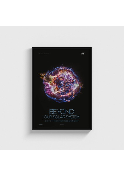 Nasa - Beyond Our Solar System V2 Çerçeveli Tablo Ev Oda Duvar Dekorasyonu