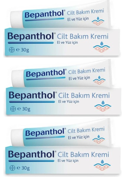 Provitamin B5 Içeren Cilt Bakım Kremi 30 gr x 3 Adet