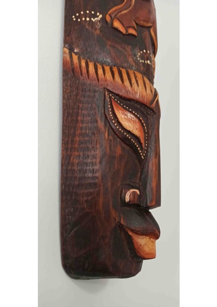 Ahşap El Yapımı Aborjin Surat 50 cm (Fil) fiyatları