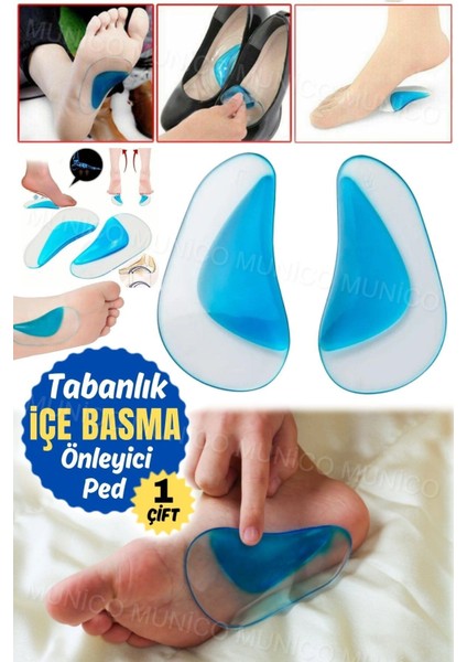 Ayak Bakımı Için Silikon Ortopedik Pedler Spor ve Fitness Için Jel Ortez Destekleyen Jel Tabanlık