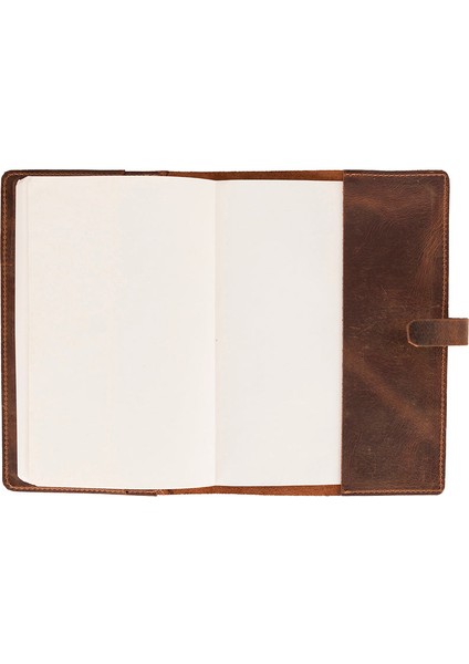 Bloom Quiet Edit Saddle Brown A5 Deri Kitap Defter Kılıfı modelleri