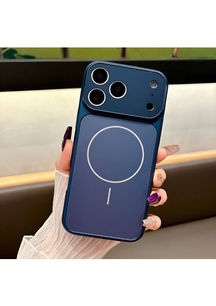 iPhone 16 Pro Uyumlu Magsafe Özellikli 17 Görünümlü Kamera Korumalı ''ag Glass'' Premium Kılıf