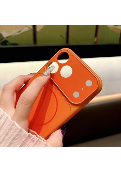 iPhone 16 Pro Uyumlu Magsafe Özellikli 17 Görünümlü Kamera Korumalı ''ag Glass'' Premium Kılıf