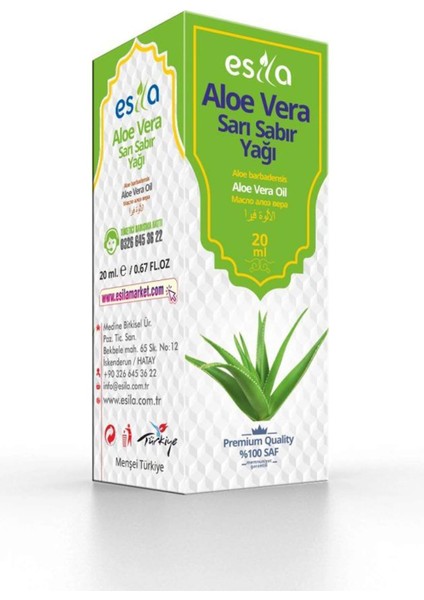 Aloe Vera - Sarı Sabır Yağı 20 Ml.
