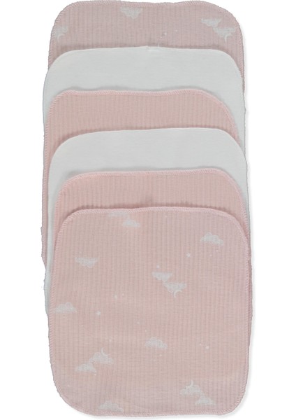 Organik Raporlu Kaşkorse Mendil 6lı (Organıc Born Wıth Love) Gül Kurusu