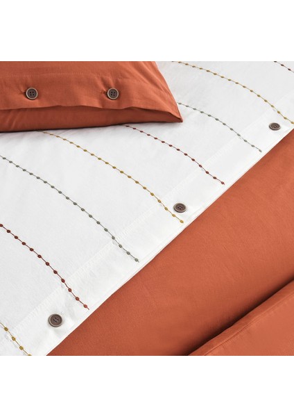 Freda Çeyiz Seti 5 Parça Yatak Örtülü Nevresim Takımı Terracora Kiremit fiyatları