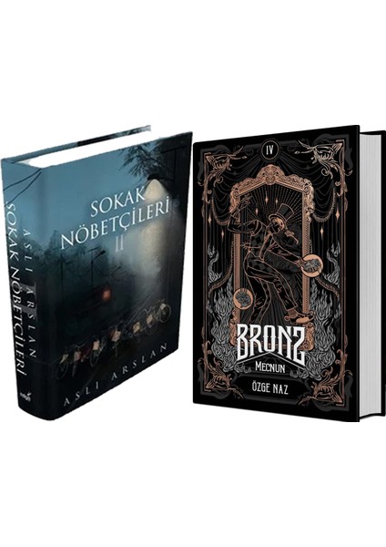 Bronz 4 Mecnun Ciltli ve Sokak Nöbetçileri 2 Ciltli Aslı Arslan 2li Set
