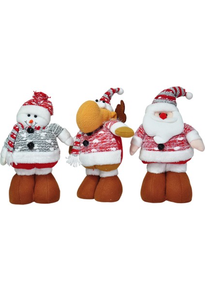 Yılbaşı Noel Baba Ayaklı Peluş Figür Dekor 62CM 1 Adet fiyatları