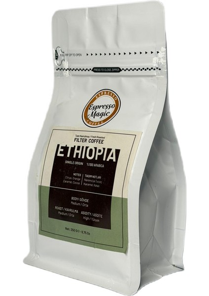 Taze Öğütülmüş Ethiopia Filtre Kahve modelleri