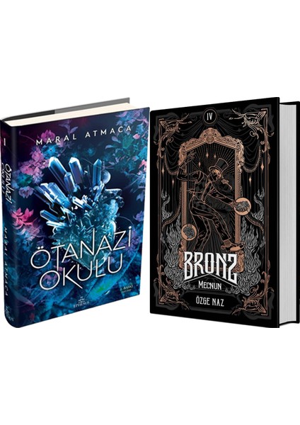 Bronz 4 Mecnun Ciltli ve Ephesus Ötanazi Okulu 1 Ciltli Maral Atmaca 2li Set
