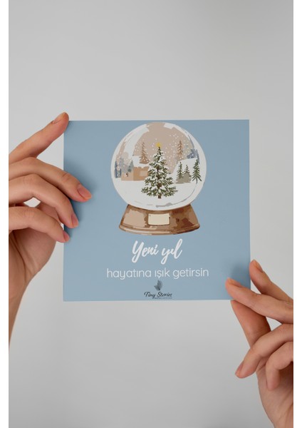 6'lı Yılbaşı Motto Kartı Seti/ Kartpostal modelleri