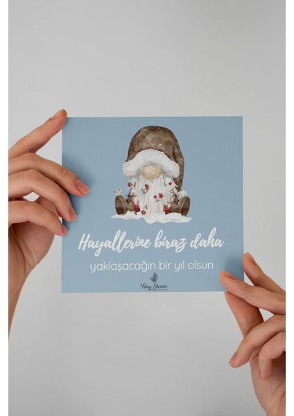 6'lı Yılbaşı Motto Kartı Seti/ Kartpostal