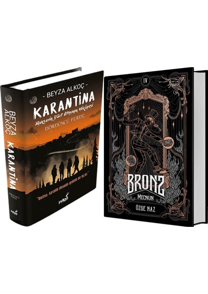 Bronz 4 Mecnun Ciltli ve Karantina 4 Ciltli Beyza Alkoç 2li Set
