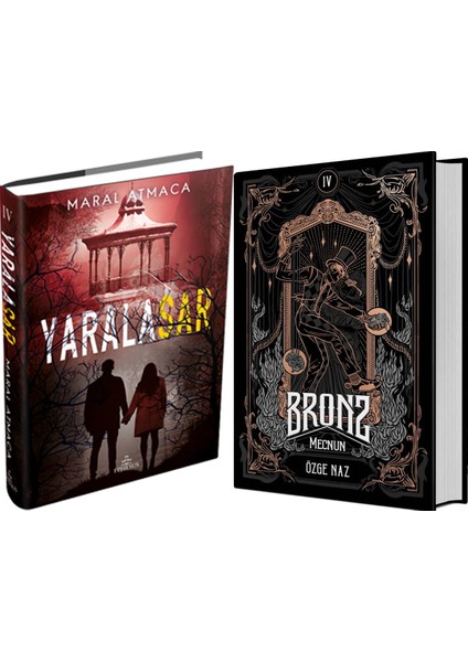 Bronz 4 Mecnun Ciltli ve Ephesus Yayınları Yaralasar 4 Ciltli Maral Atmaca 2li Set