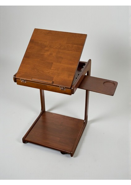 C Sehpa Tekerlekli, Açılır 4 Kademeli Mekanizmali, Telefon Tablet Stand Özellikli Yan Sehpa fiyatları