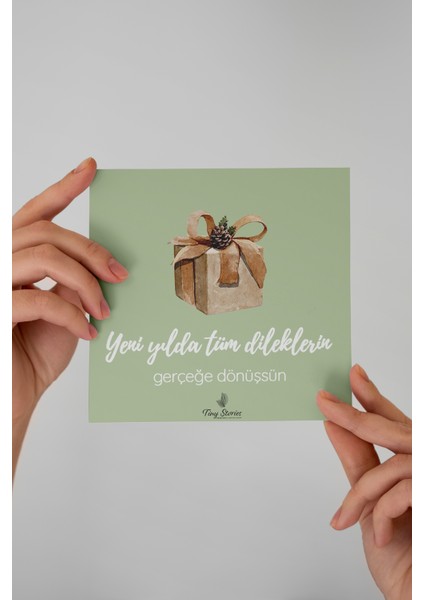 6'lı Yılbaşı Motto Kartı Seti/ Kartpostal modelleri