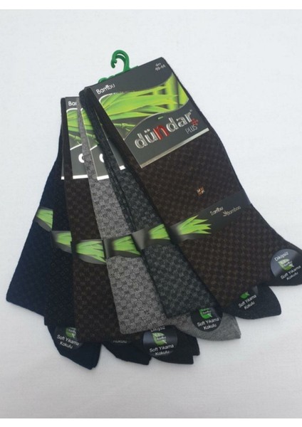 Dümdar Erkek Bambu Soket Çorap Dikişsiz 6'lı Paket Soft Yıkama