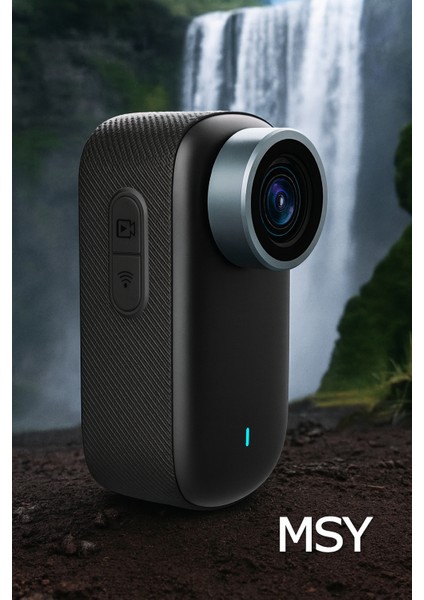 4K Hd Aksiyon Kamerası 1.47" Ekran Manyetik Klipsli Taşınabilir Video Kamera + Aksesuar Seti