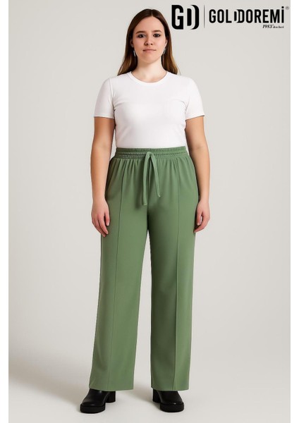 34-030 Kadın Modal Çımalı Bol Paça Cepli Eşofman Altı