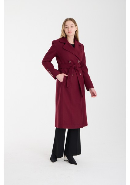 Bordo Kol Düğme Detaylı Regular Astarlı Kaban fiyatları