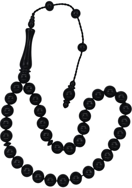 Küre Kesim Bilek Boy Sertifikalı Erzurum Oltu Taşı Tesbih 8 mm