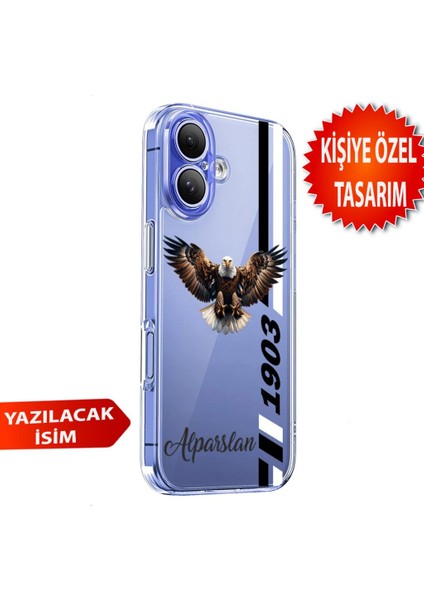 Iphone 16 Plus Uyumlu Kişiye Özel Isim Eklenebilir Desenli Şeffaf Silikon Kılıf indirimleri