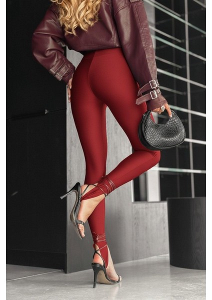 Kadın Yüksek Bel Topuk Altından Geçmeli Dalgıç Tayt modelleri