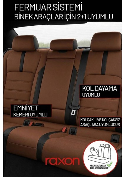 Audi Neptune Series 2+1 Uyumlu Tay Tüyü Oto Koltuk Kılıfı - Premium Şık ve Konforlu Tasarım fırsatları