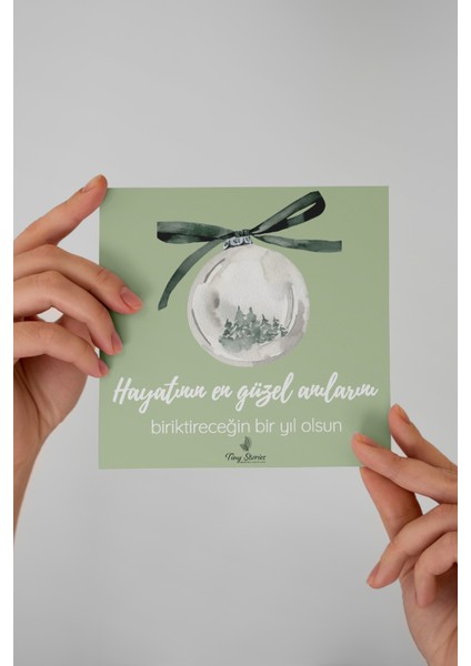 6'lı Yılbaşı Motto Kartı Seti/ Kartpostal fırsatları