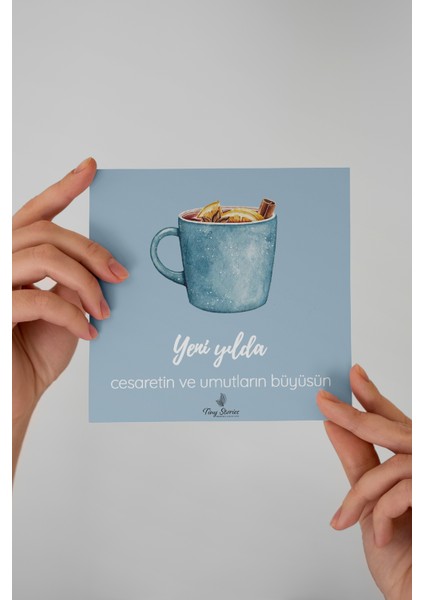 6'lı Yılbaşı Motto Kartı Seti/ Kartpostal indirimleri