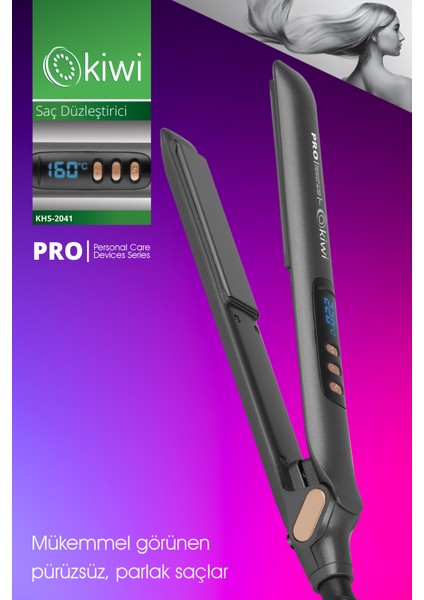 KHS-2041 Dijital Göstergeli Hızlı Isınma Saç Düzleştirici