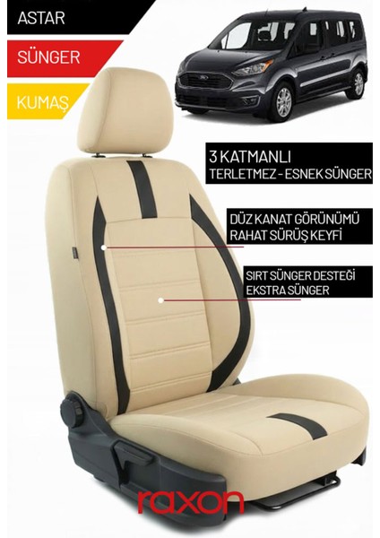 Ford Tourneo Connect 2019 ve Sonrası Için Tay Tüyü Oto Koltuk Kılıfı