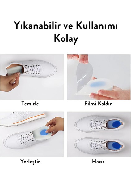 Ayakkabı Topuk Koruyucu 1 Çift Ortopedik Topukluk Topuk Dikeni Nasır Çatlak Önleyici Ayak Sağlığı fırsatları