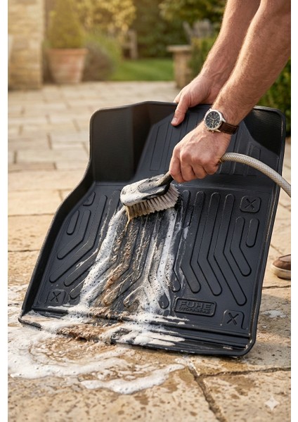 Ford Courier 2024 Sonrası 4d Bagaj Havuzu+4d Araca Özel Paspas Takımı Luxury Serisi Üstün Koruma - Tam Uyumlu fırsatları