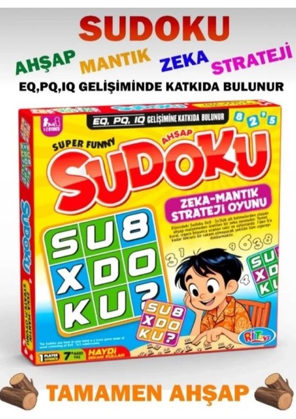 Ahşap Sudoku Oyunu