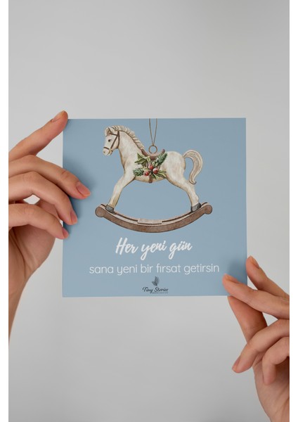 6'lı Yılbaşı Motto Kartı Seti/ Kartpostal fırsatları