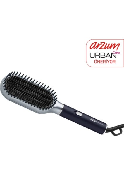 Saç Düzleştirici Fırça Seramik Plaka Platin Gri AR5158