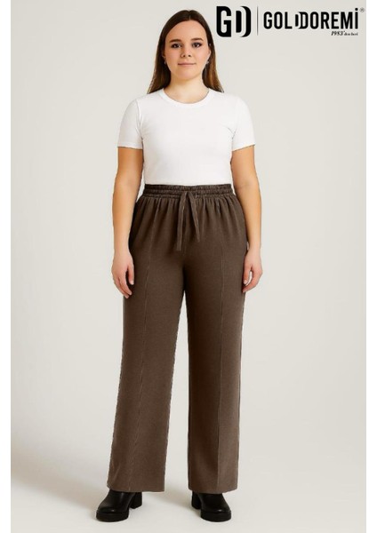 34-030 Kadın Modal Çımalı Bol Paça Cepli Eşofman Altı