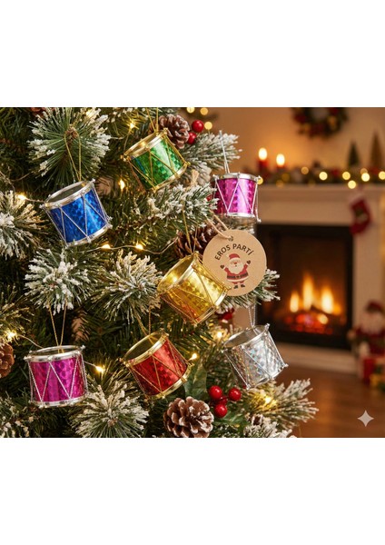 Premium Yılbaşı Çam Ağacı Süsleri Karışık Yılbaşı Topları Askılı