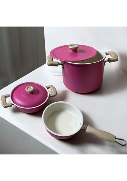 8 Parça Pembe Emaye Tencere Tava Seti-Evcilik Mutfak Tencere Tam Takım Oyuncak Seti Paslanmaz fiyatları