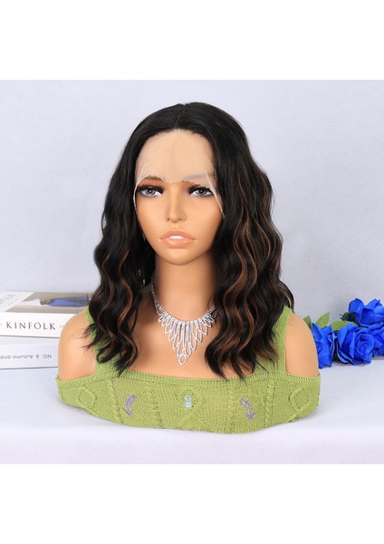 Siyah Karamel Işıltılı Tül Peruk modelleri